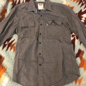 Levi's Grey Button Down Long Sleeve Shirt
